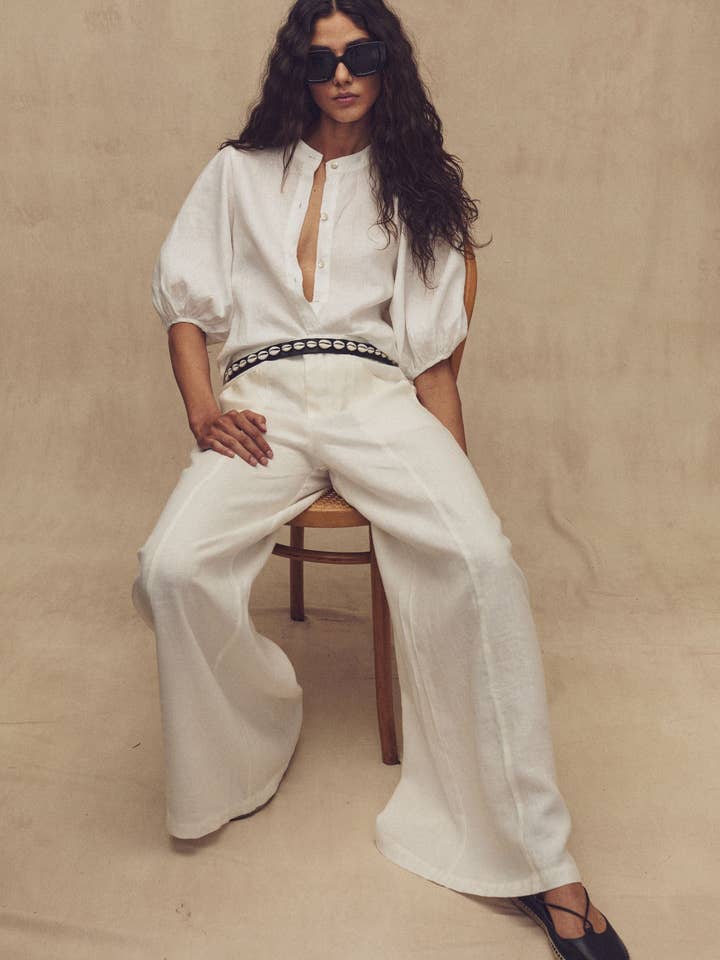 Ceinture en cuir Rio - noire pour la vente par Lanhtropy