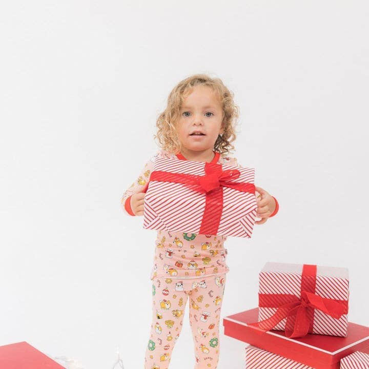 Coconut Pops - Wholesale Sleepwear Set - Kids - The Madison in Christmas Dogs4
