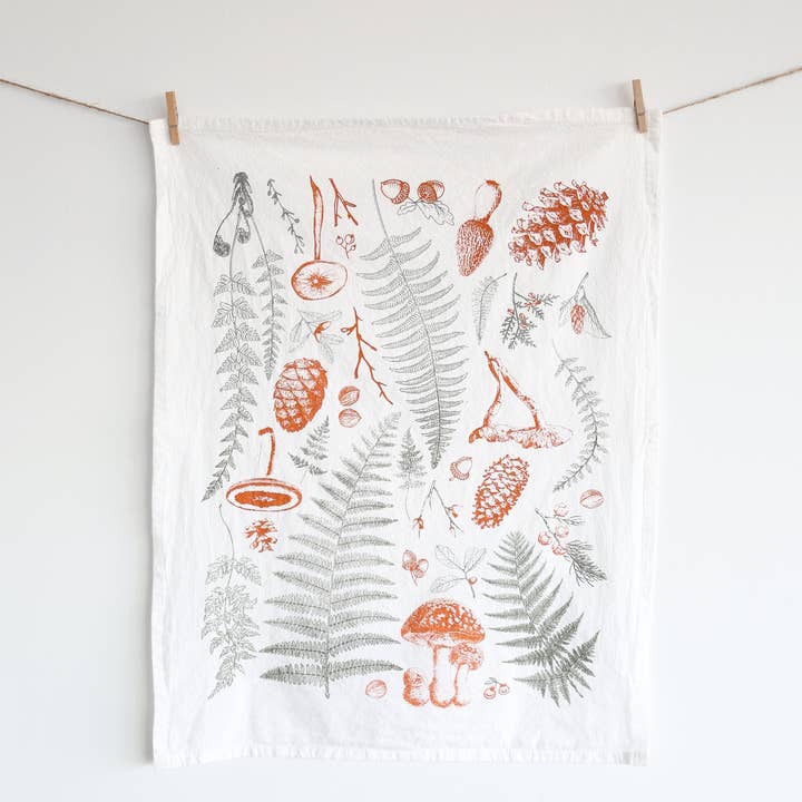 Highland Ridge | Handmade Home Decor - Wholesale Tea Towel - Forest Floor Tea Towel4