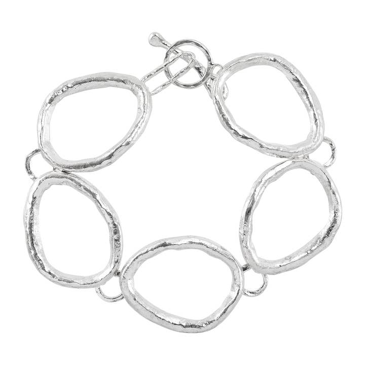 White Silpada 'Interlinked' Sterling Silver Bracelet, 7.5" for wholesale on Faire