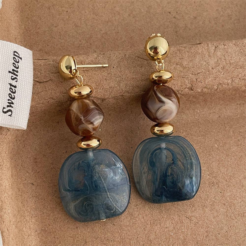 Dipped Shop - Wholesale Dangle Earrings - Vintage Geometric Acrylic Drop Dangle Earrings DP25E5983