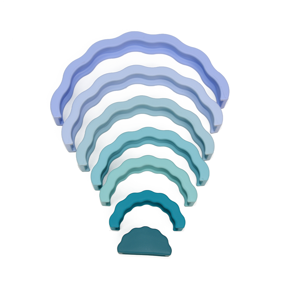 PETIKIDS - Wholesale Stacking Rings Game - Baby - Montessori educational toy - Stackable rainbow2