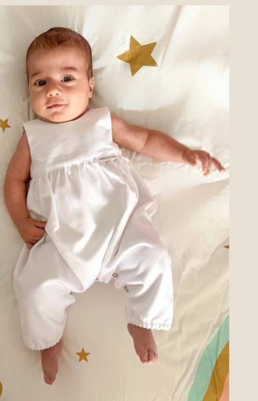 Maria Chicória - Wholesale Jumpsuit - Baby - White Newborn Jumsuit0