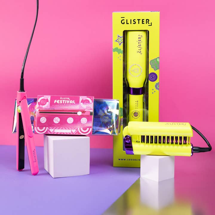 Smooth & Style Hårværktøj Duo – Pink & Lime Burst for engroshandel hos Glister