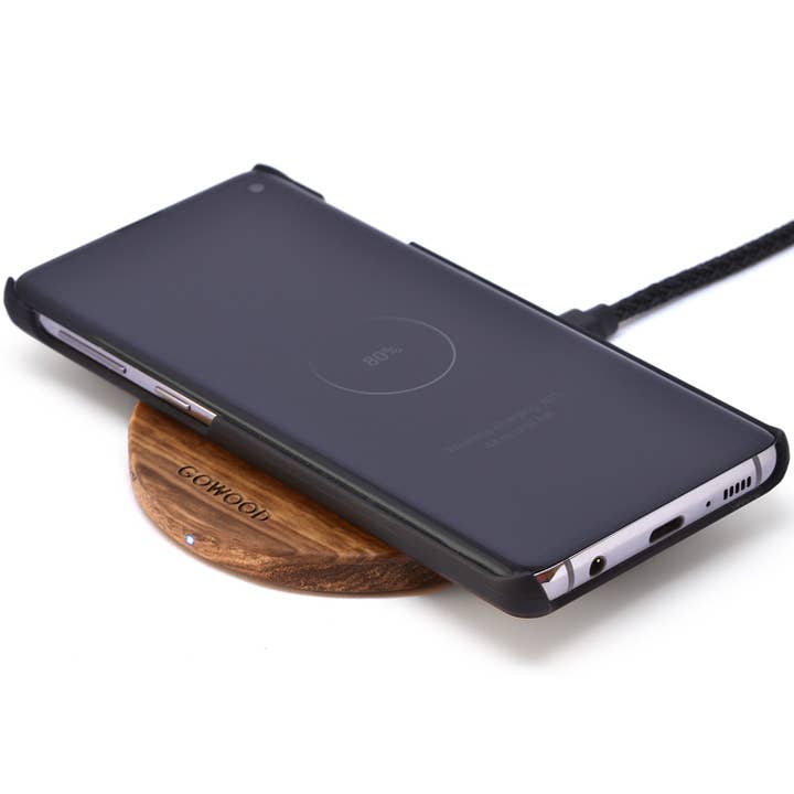 GOWOOD - Wholesale Portable charger - 15W Fast Zebra Wood Wireless Charger1