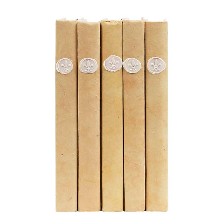 White Wax Seals On Vanilla / Off-White Cover / 8.5" for wholesale by E. Lawrence, Ltd.