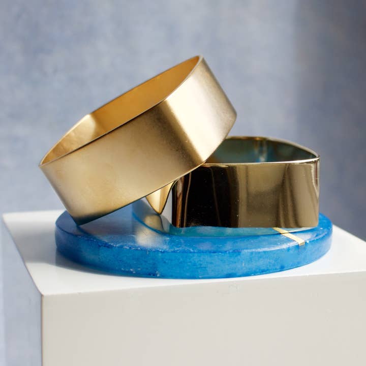 1" Square Bangle|Gold|Silver|Matte|Shiney for wholesale by a.v. max