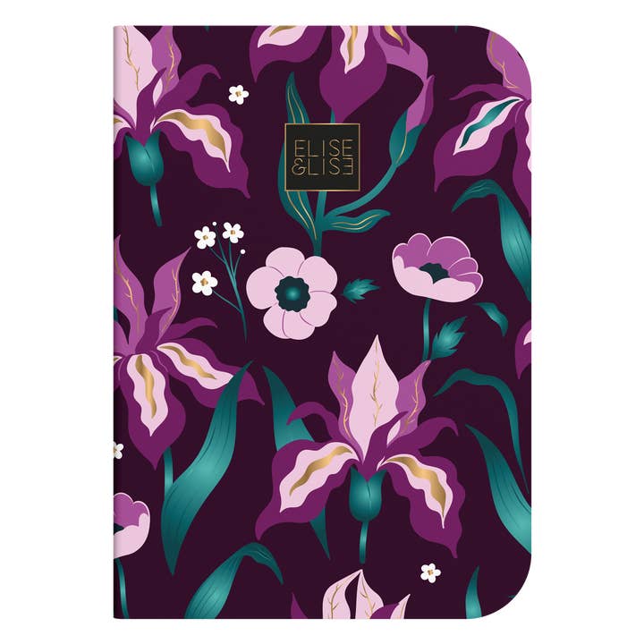 STELLA GREEN – wholesale Notebook – Set of 4 A4 Notebooks – Violet Gold Stationery Collection