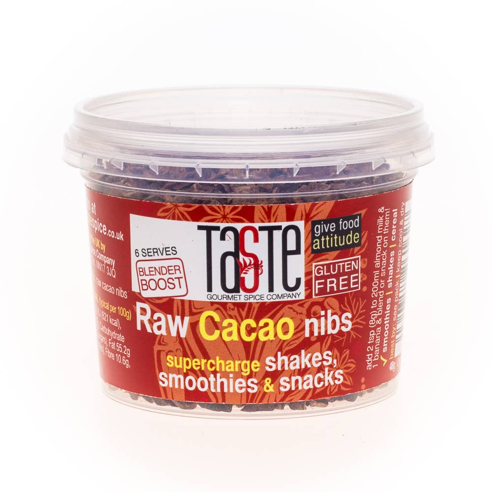 Taste Gourmet Spice Co – wholesale Chocolate – Raw Cacao Nibs 48g