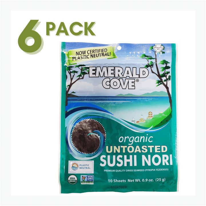 Emerald Cove Untoasted Nori Seaweed, Organic Untoasted for wholesale by Great Eastern Sun Trading Company