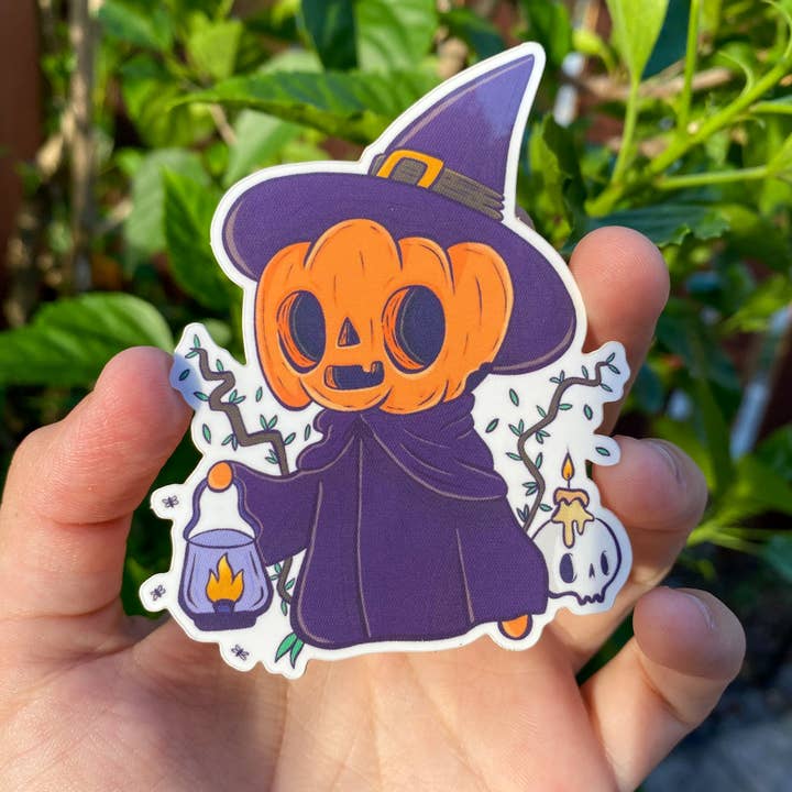 Pegatina Calabaza Hombre Halloween para venta al por mayor de StellarSlaps