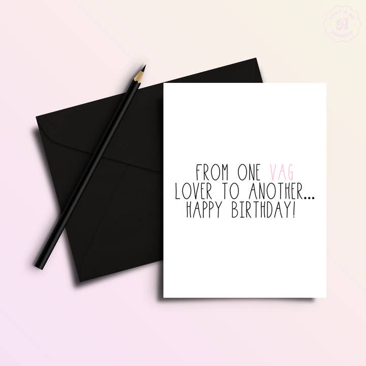 That’s So Andrew - Wholesale Birthday Card - Vagina Lover to Another Funny Gay Birthday Greeting Card