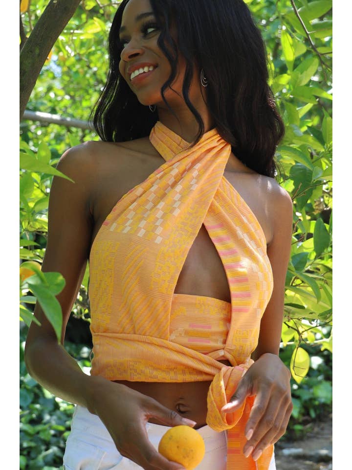 Eva Franco - Wholesale Knit Top - Women's - Citrus Knit Halter Top5
