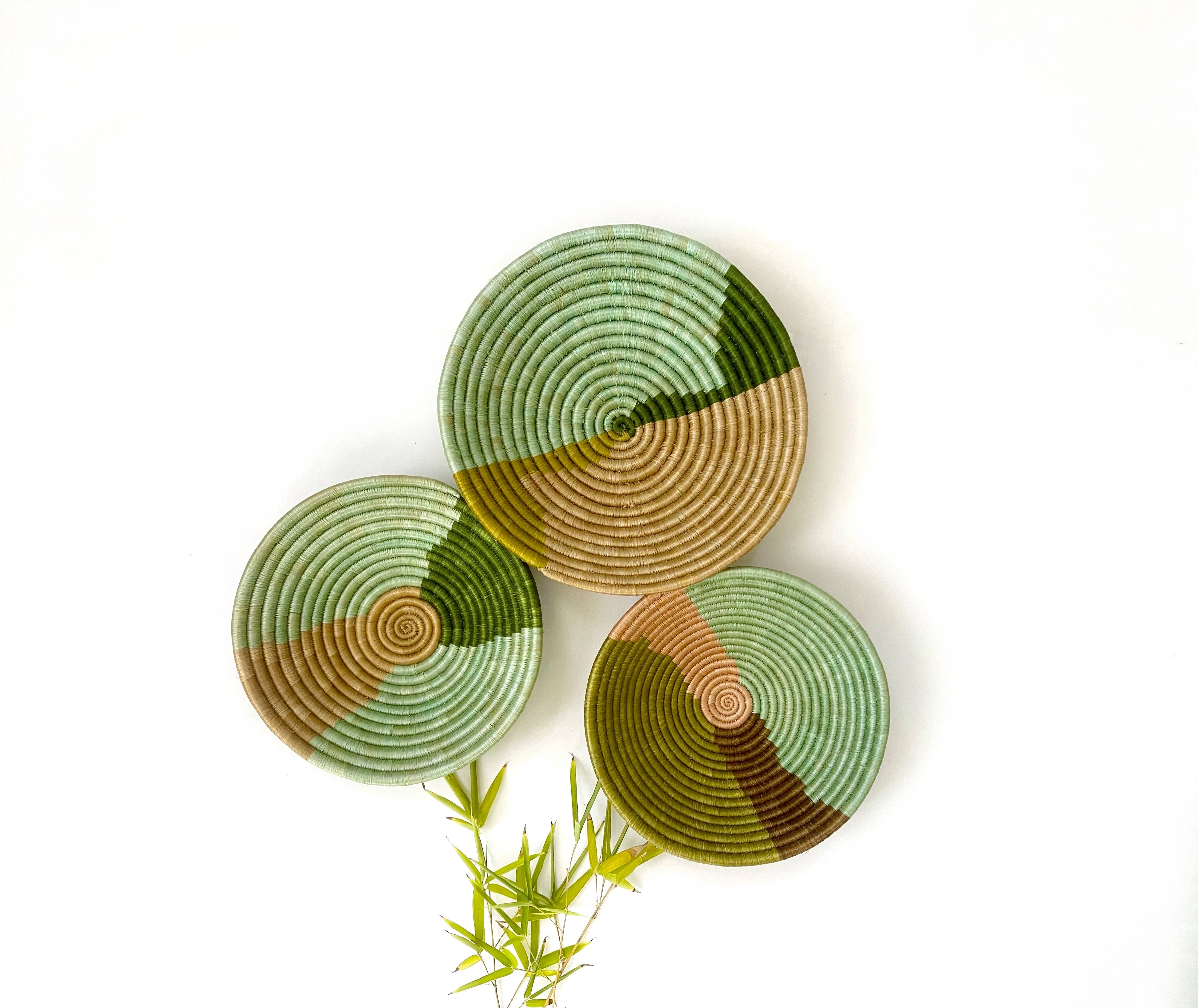 sifadesigns - Vendita all'ingrosso Decorazione da parete 3D - Ciotole Intrecciate Colorate per Decorazione da Parete e Casa