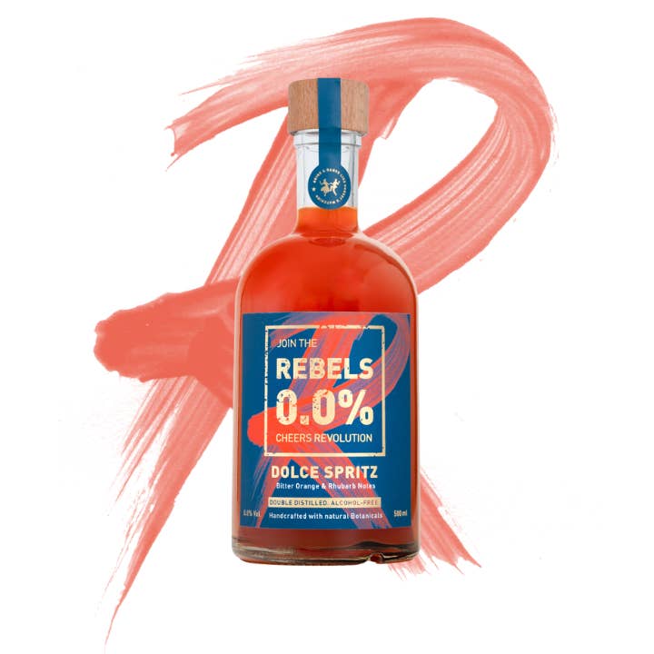 REBELS 0.0% - Wholesale Non-Alcoholic Aperitif/Mocktail - DOLCE SPRITZ/alcohol-free Aperol/Spritz/0.0%