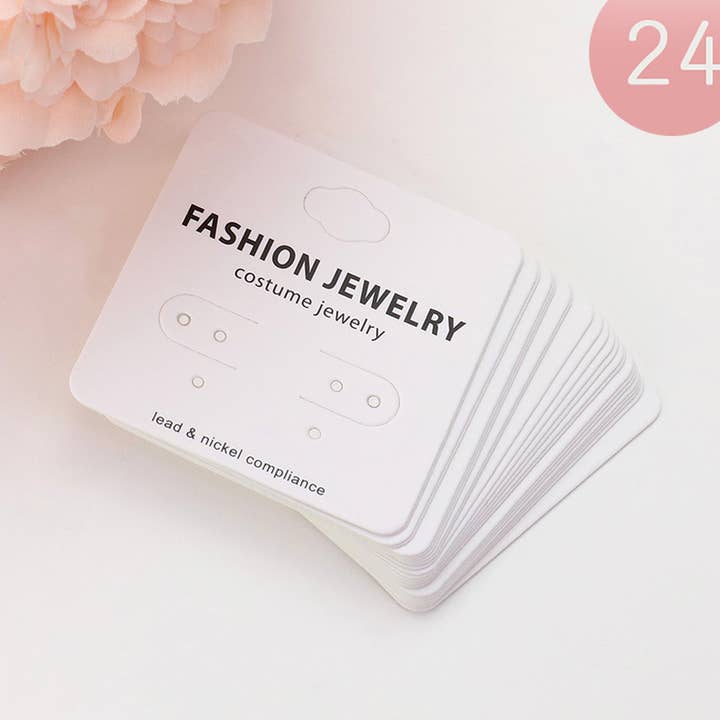 24ST - Örhänge Smyckesdisplaykort för wholesale av Sensibling Corp.