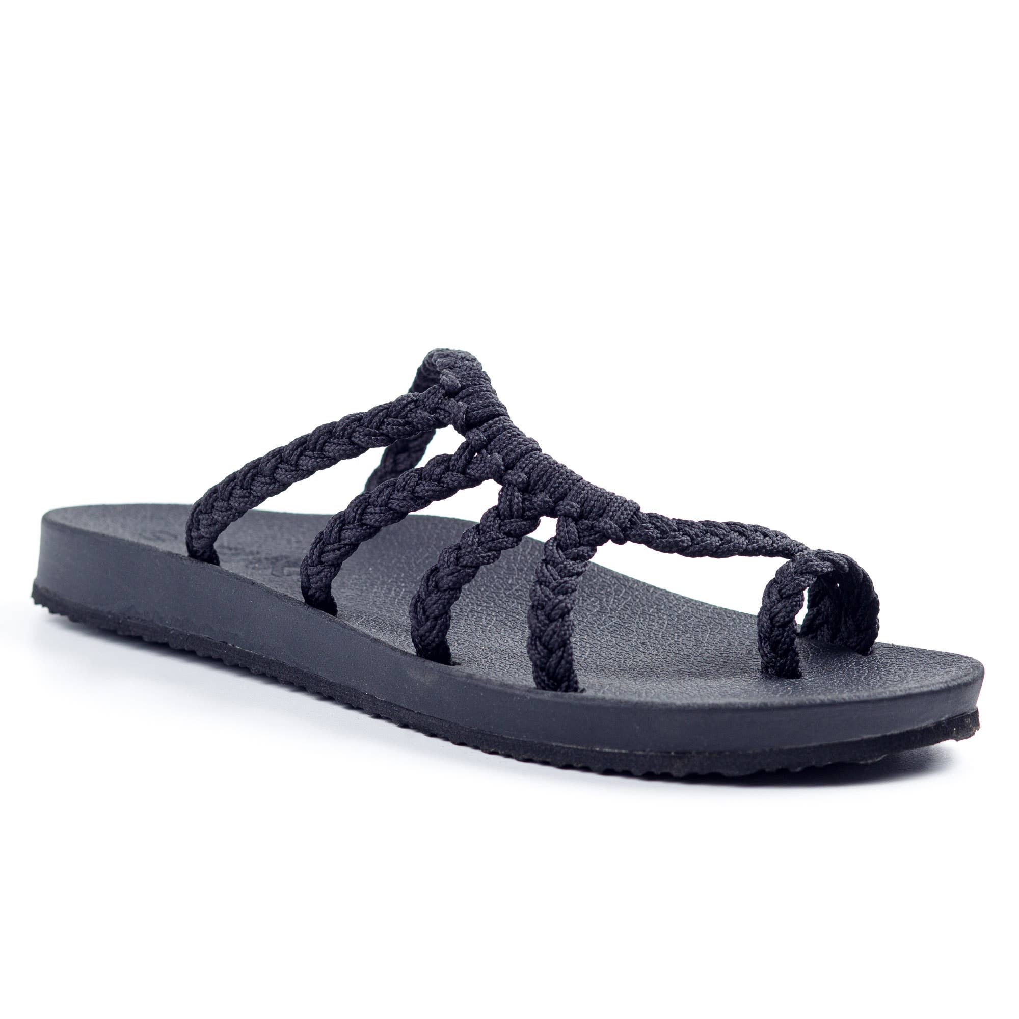 Plaka - Wholesale Flip Flops - Women's - Relief Summer Flip Flops with Arch Support - Classic Black1