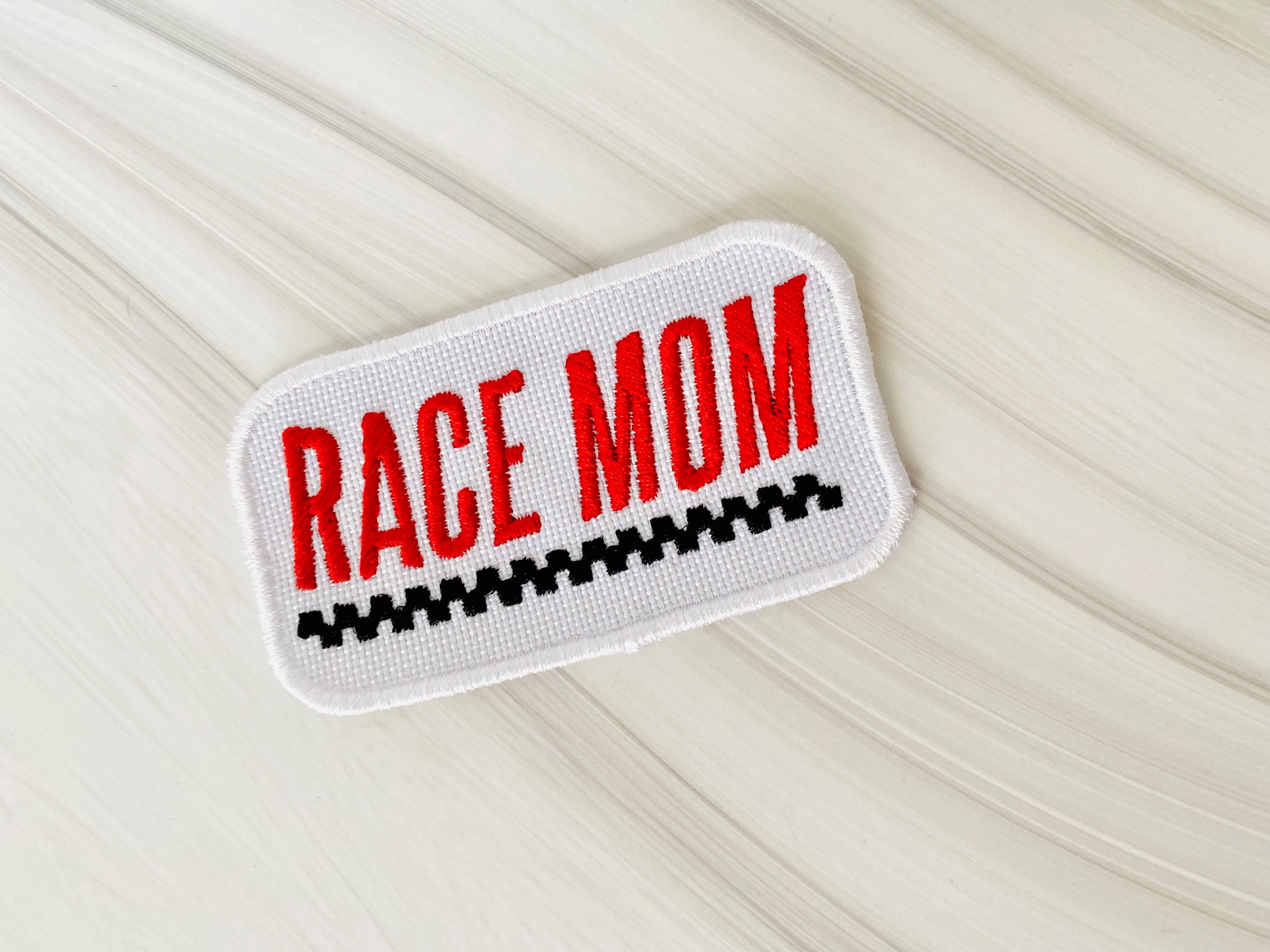R & R Stitched - Wholesale Patch - Race mom embroidered iron-on patch2