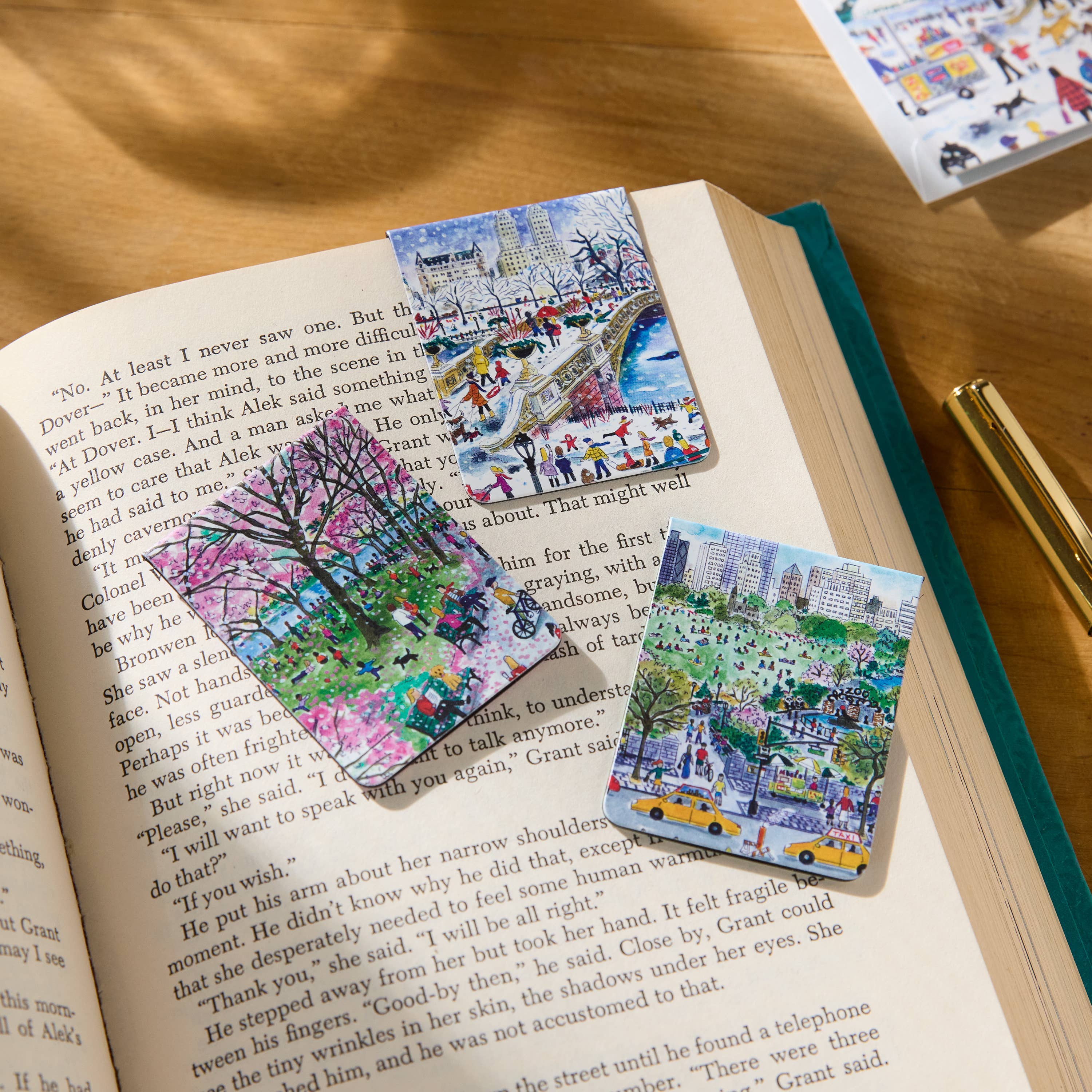 Chronicle Books - Wholesale Bookmark - Michael Storrings Walk in the Park Magnetic Bookmarks2