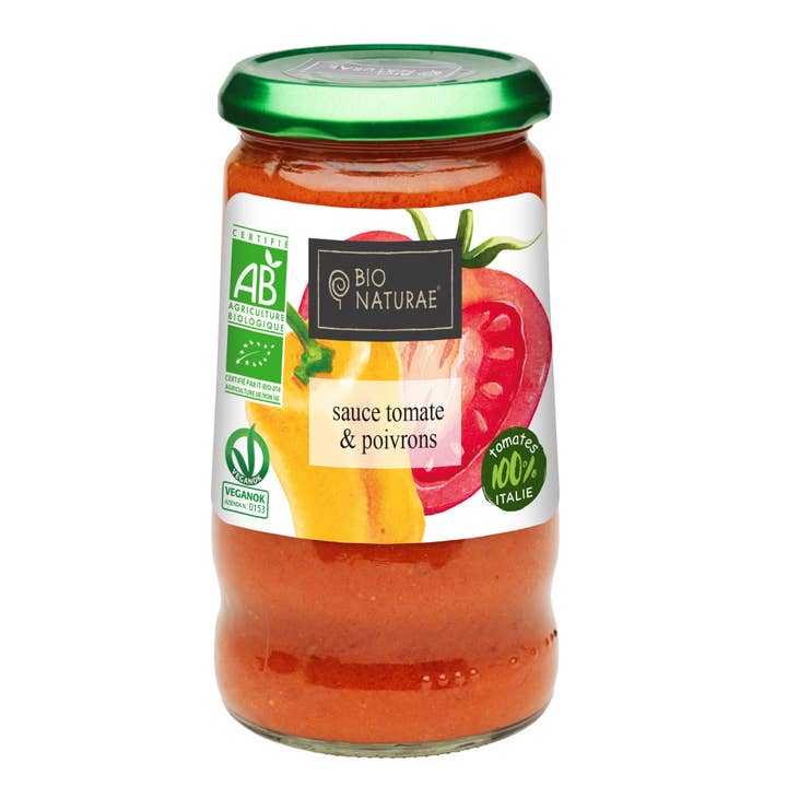 Organic tomato & pepper sauce 345 g for wholesale by Sacla