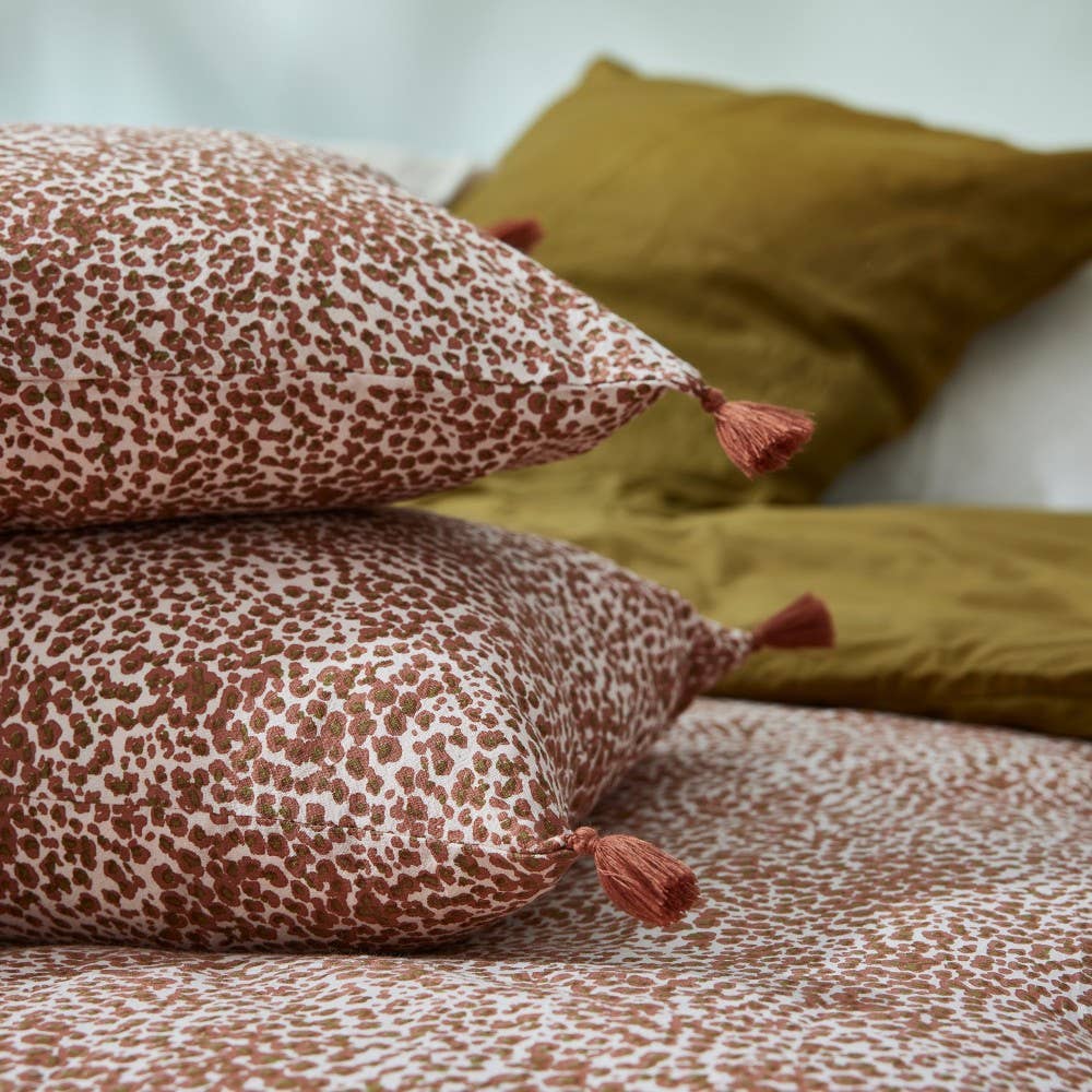 Bonheur du Jour - Vente Housse de coussin - Housse de coussin Savane Terracotta1