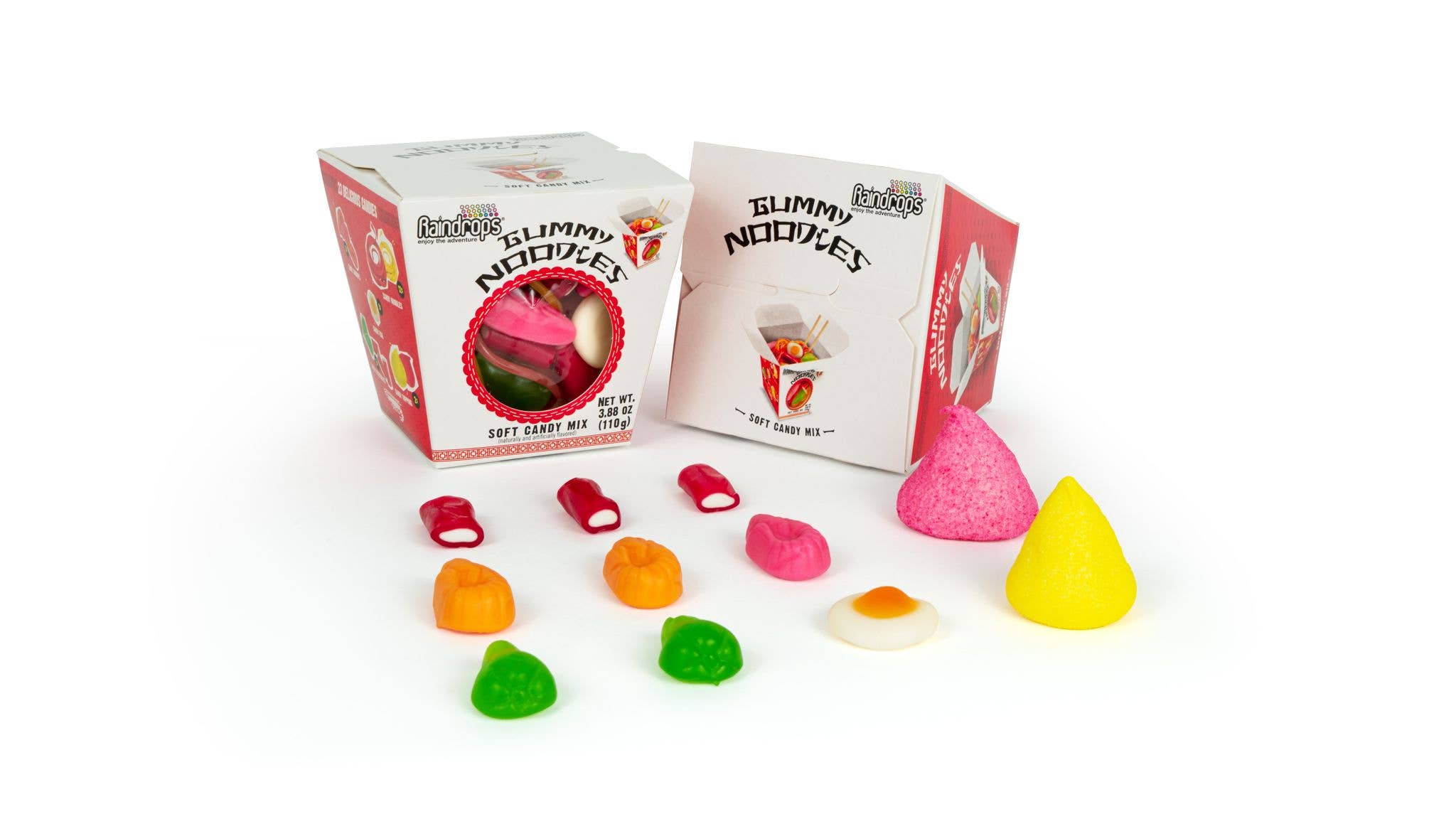 Grandpa Joe's Candy Shop - Wholesale Gummy - Raindrops Gummi Noodles, 3.88oz, 12ct Case4