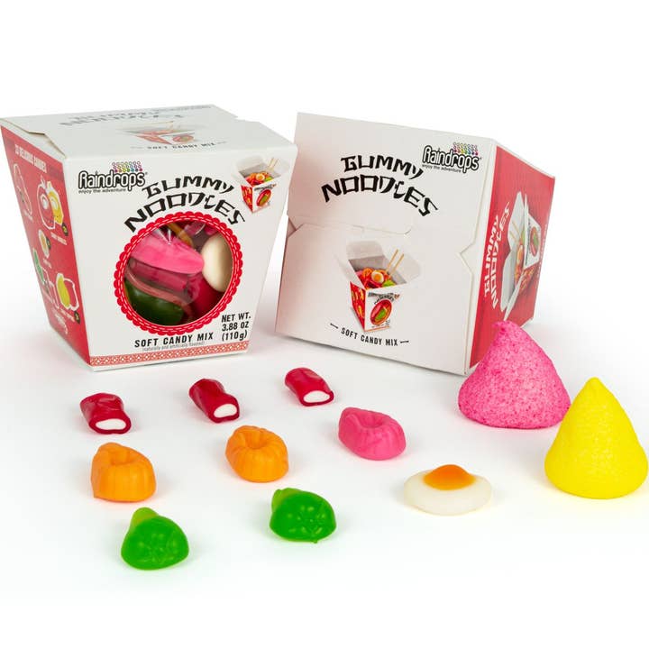 Grandpa Joe's Candy Shop - Wholesale Gummy - Raindrops Gummi Noodles, 3.88oz, 12ct Case4