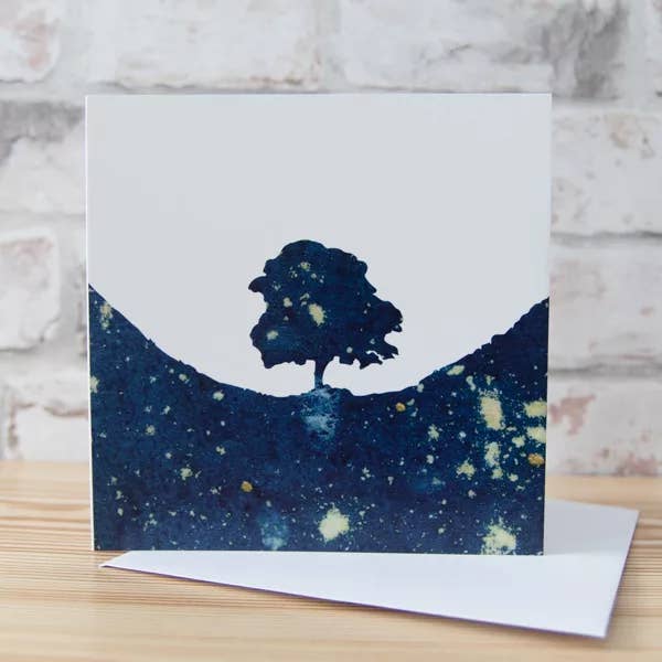 Sycamore Gap Greeting Card for wholesale by Alchemi Art