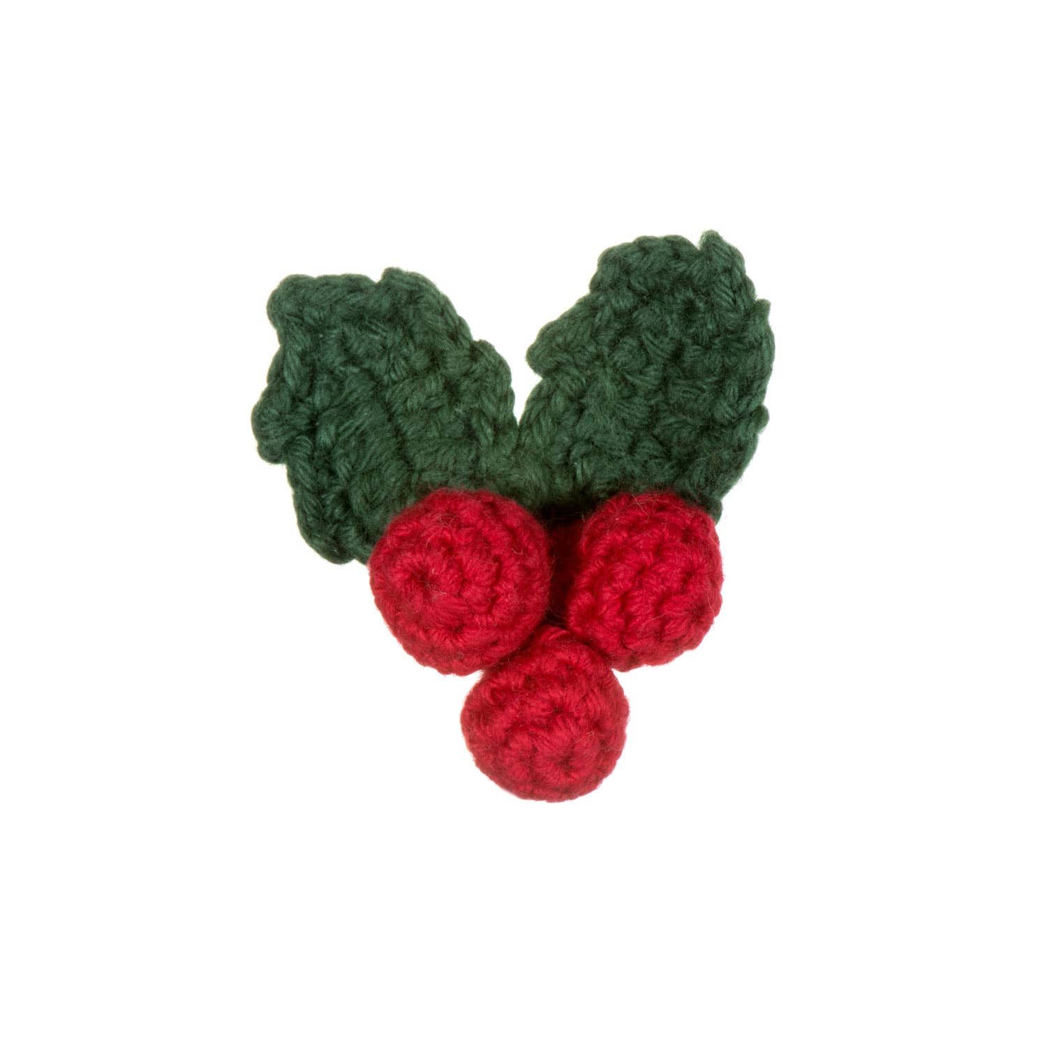 Just Trade UK - Wholesale Brooch - Crochet Holly Brooch1