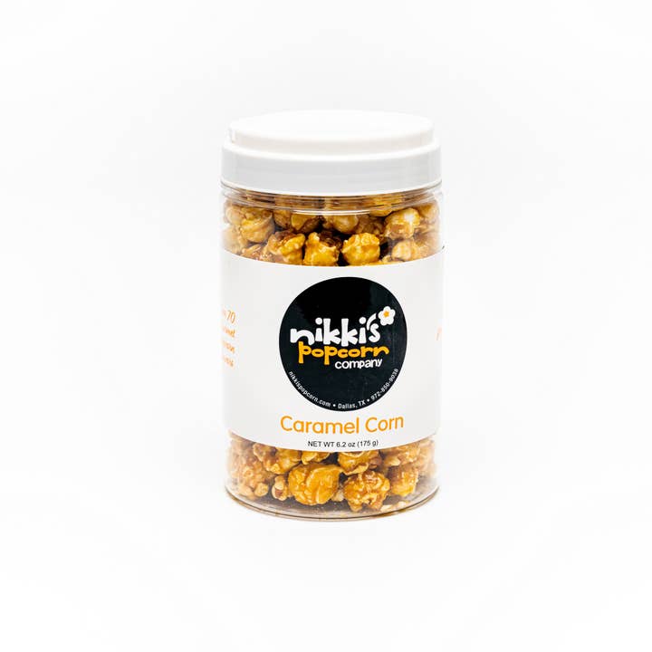 Nikki's Popcorn Company - Wholesale Popcorn - 4 Cup Gift Jar - Caramel Popcorn
