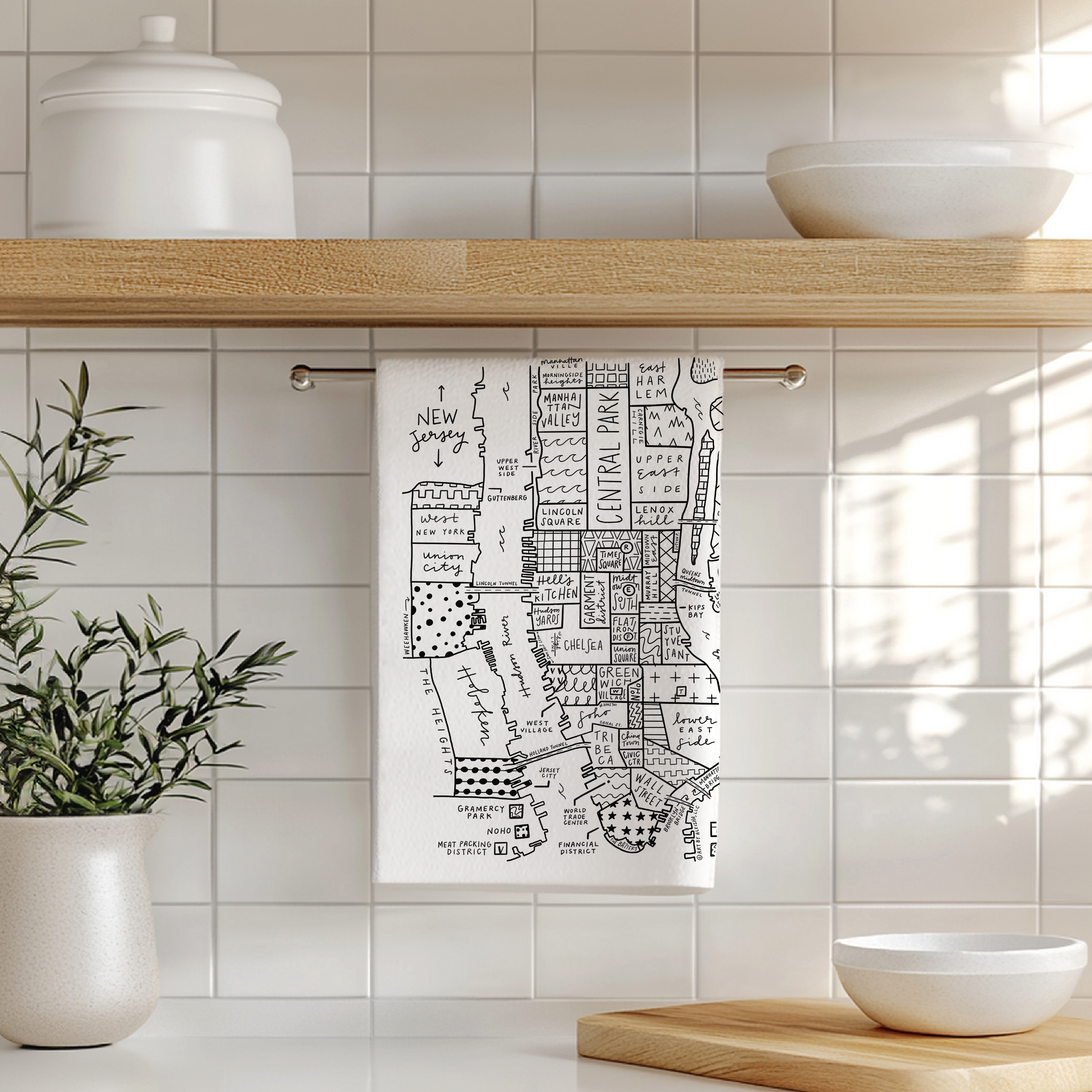 By Aleisha - Wholesale Tea Towel - New York City Tea Towel3