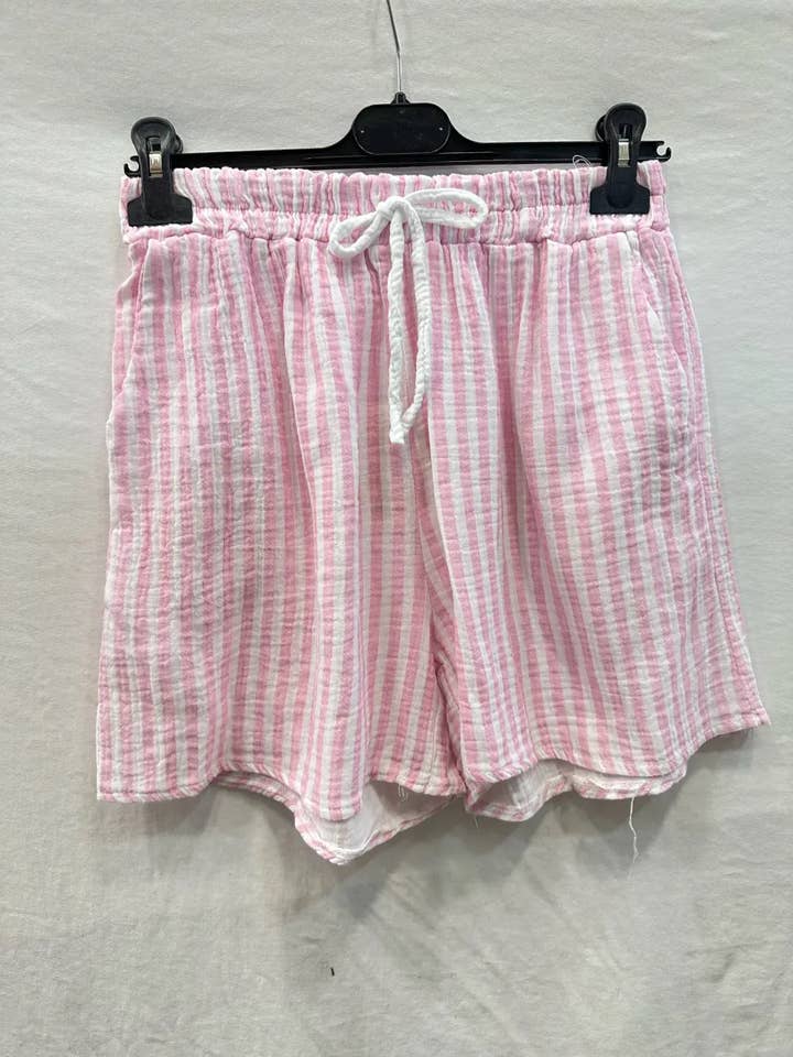 Mimi & Gogo - Vente Jupe-short – femme - Short à Poche brodée palmier @5038_ShPochePalmier