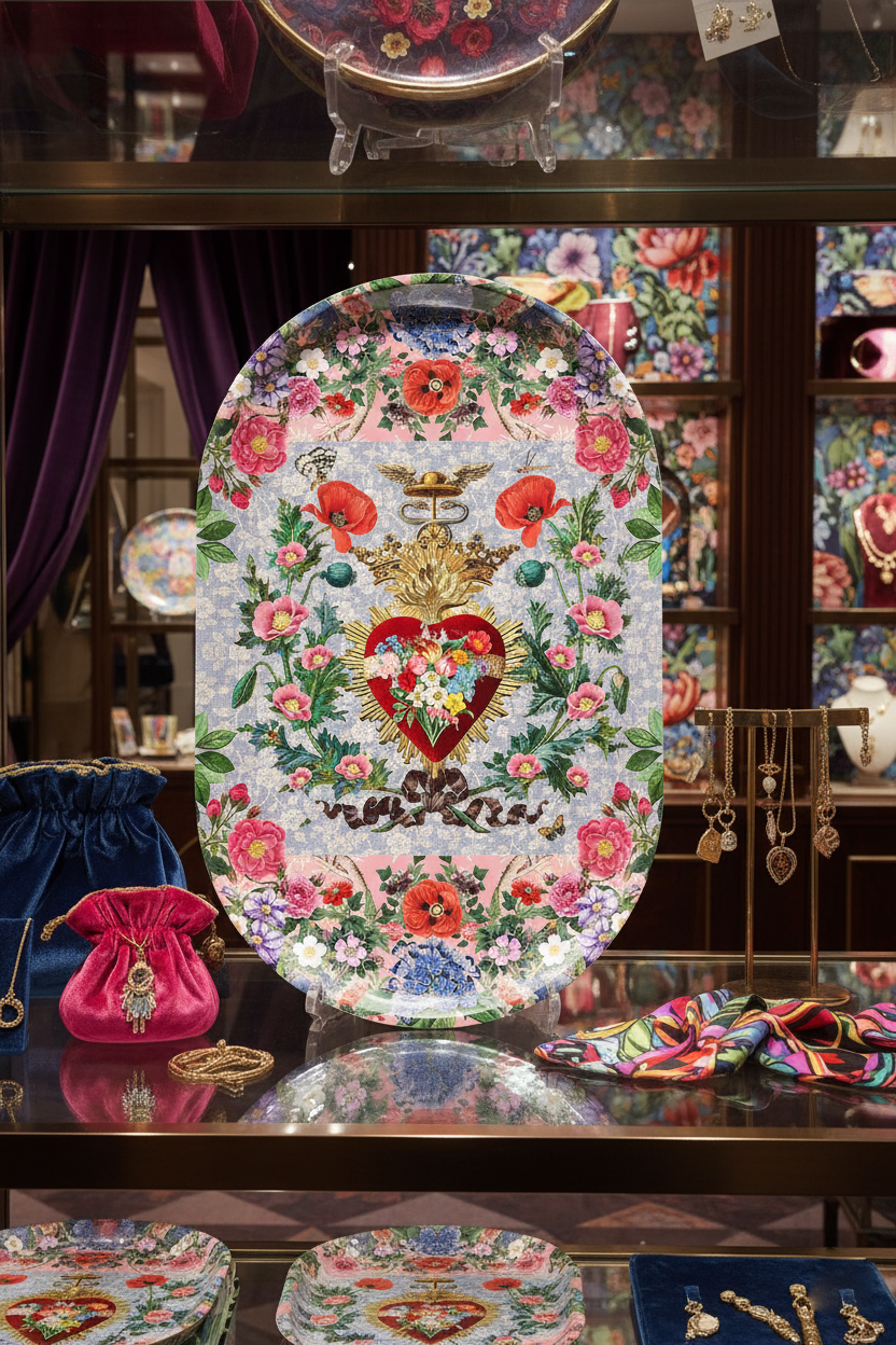 Mouchkine Jewelry - Vendita all'ingrosso Vassoi decorativi - Exvoto piatto ovale 44x28cm3