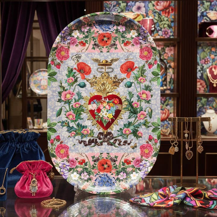 Mouchkine Jewelry - Vendita all'ingrosso Vassoi decorativi - Exvoto piatto ovale 44x28cm3