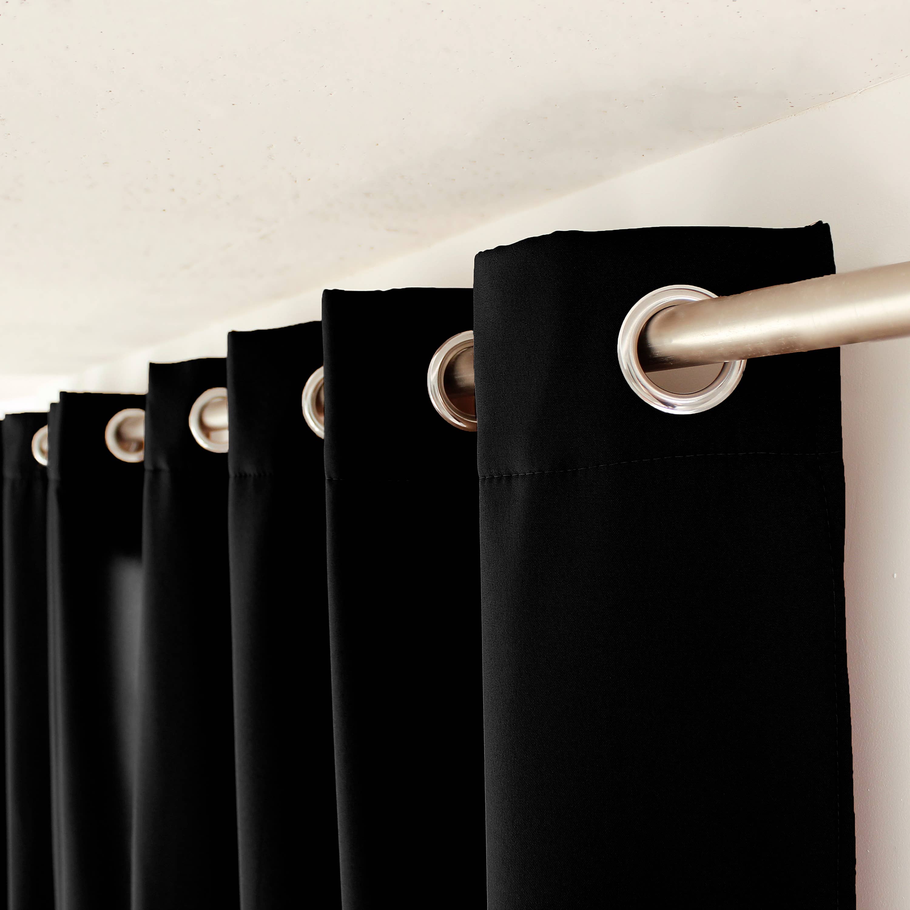 DECOSTARS - CmaDECO - Vendita all'ingrosso Tende - Tenda termica oscurante con occhielli, 135x240 cm, Glacier3