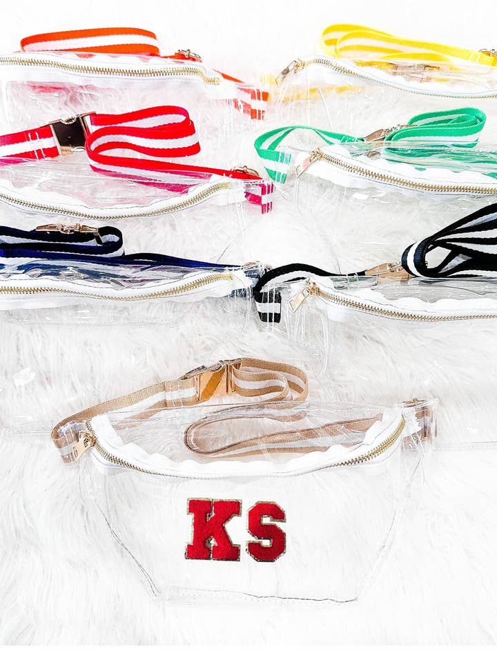 Clear Fanny Pack - Genomskinlig Stadiumväska - Game Day Belt för wholesale av Social Grace & Company