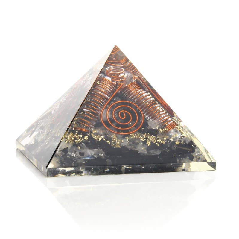 UniArt - Venta al por mayor Piedras/cristales espirituales - Pirámide de Orgonita de Minerales con Bobinas de Cobre4