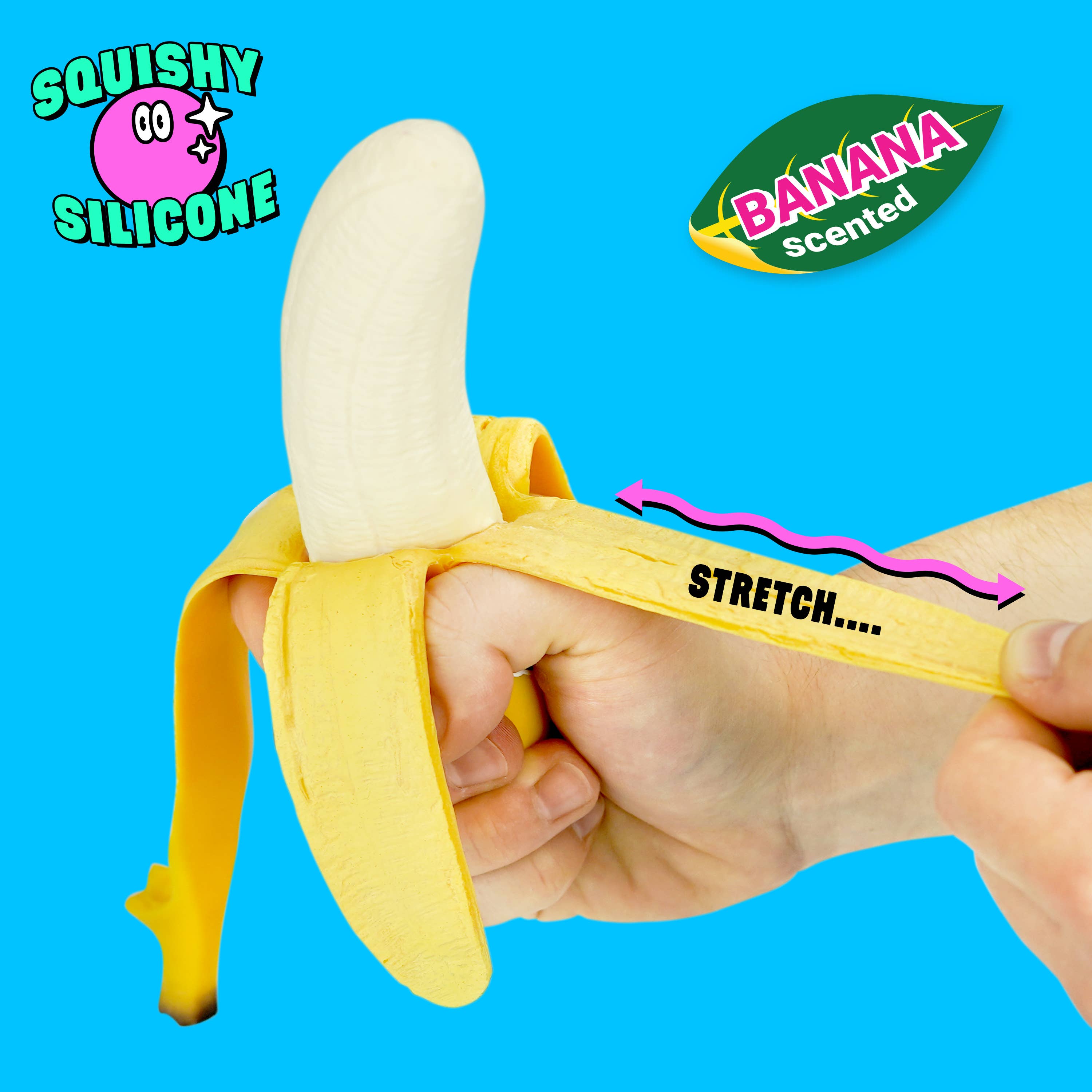 Bubblegum Stuff UK - Wholesale Stresballetje/bol - Rijpe 'N Ready Stress Banaan | Stressverlichtend Friemelspeelgoed3