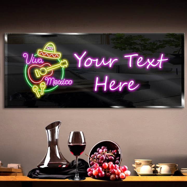 Personalized Mexico Neon Sign 600mm X 250mm for wholesale by Mad About Neon