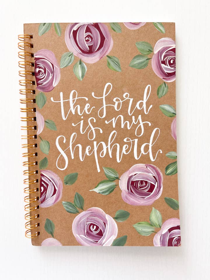 Surprise Design, Hand-Painted Spiral Bound Journal for wholesale by Wheat and Honey Co.