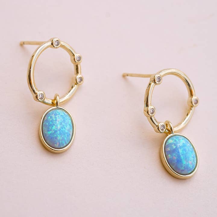 Orbital Glow Opal Drops för wholesale av Wander + Lust Jewelry