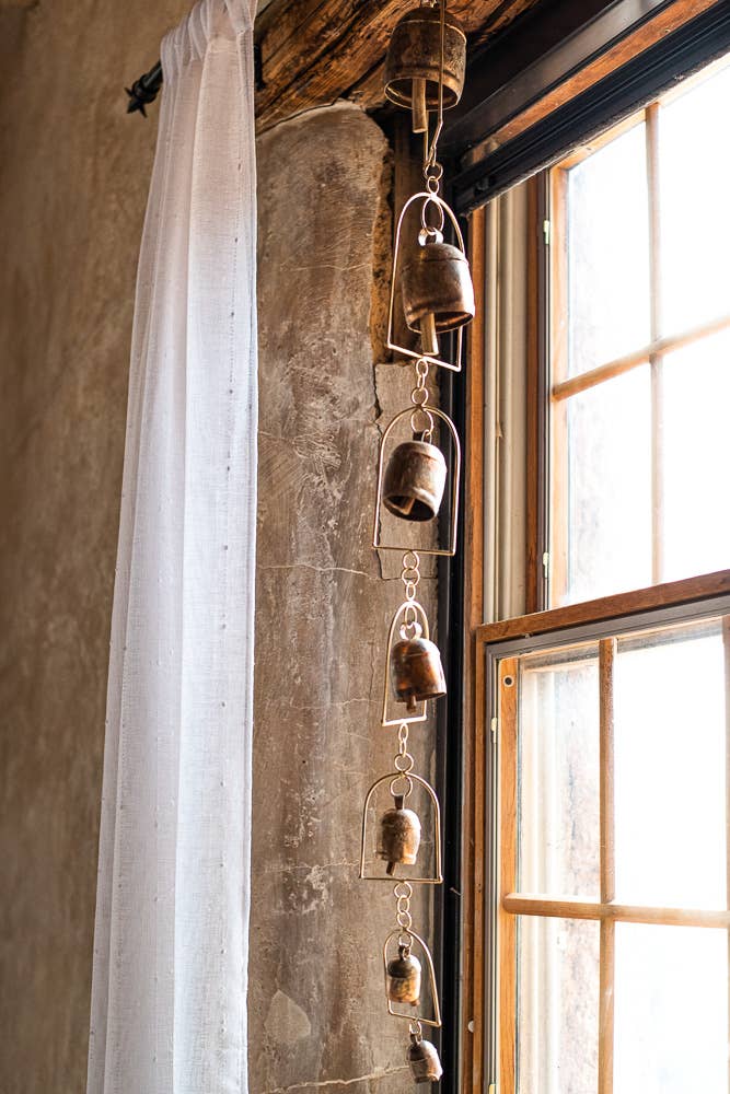 Indika – wholesale Vindspel – Vindspel med 7 handstämda brasenske klockor, trädgårdsvindspel5