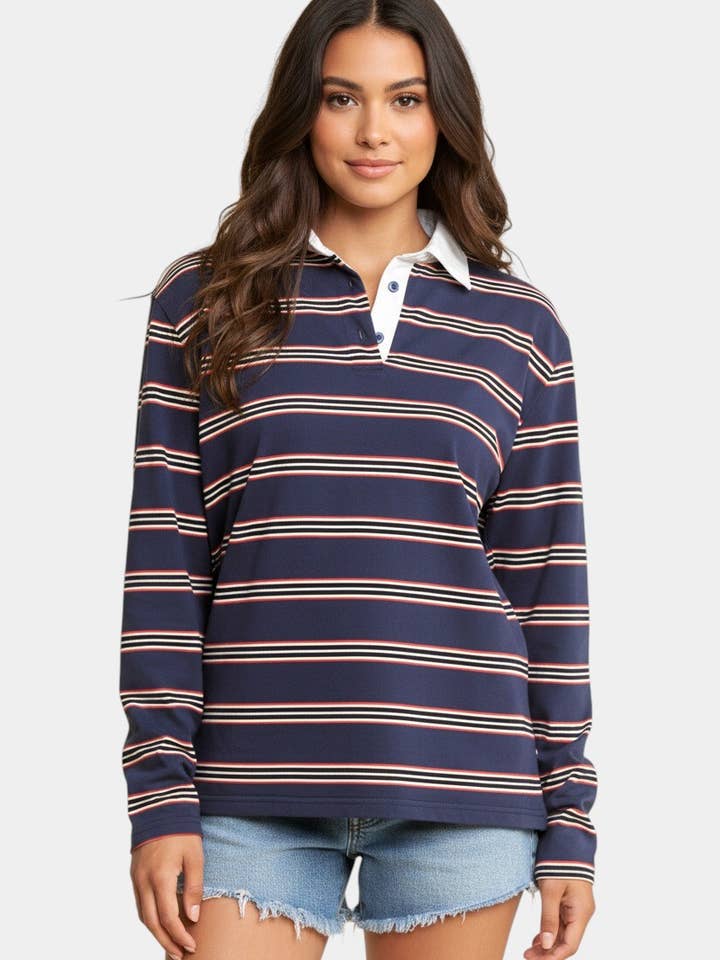 STRIPED RUGBY SHIRT for wholesale by Cherry Mellow