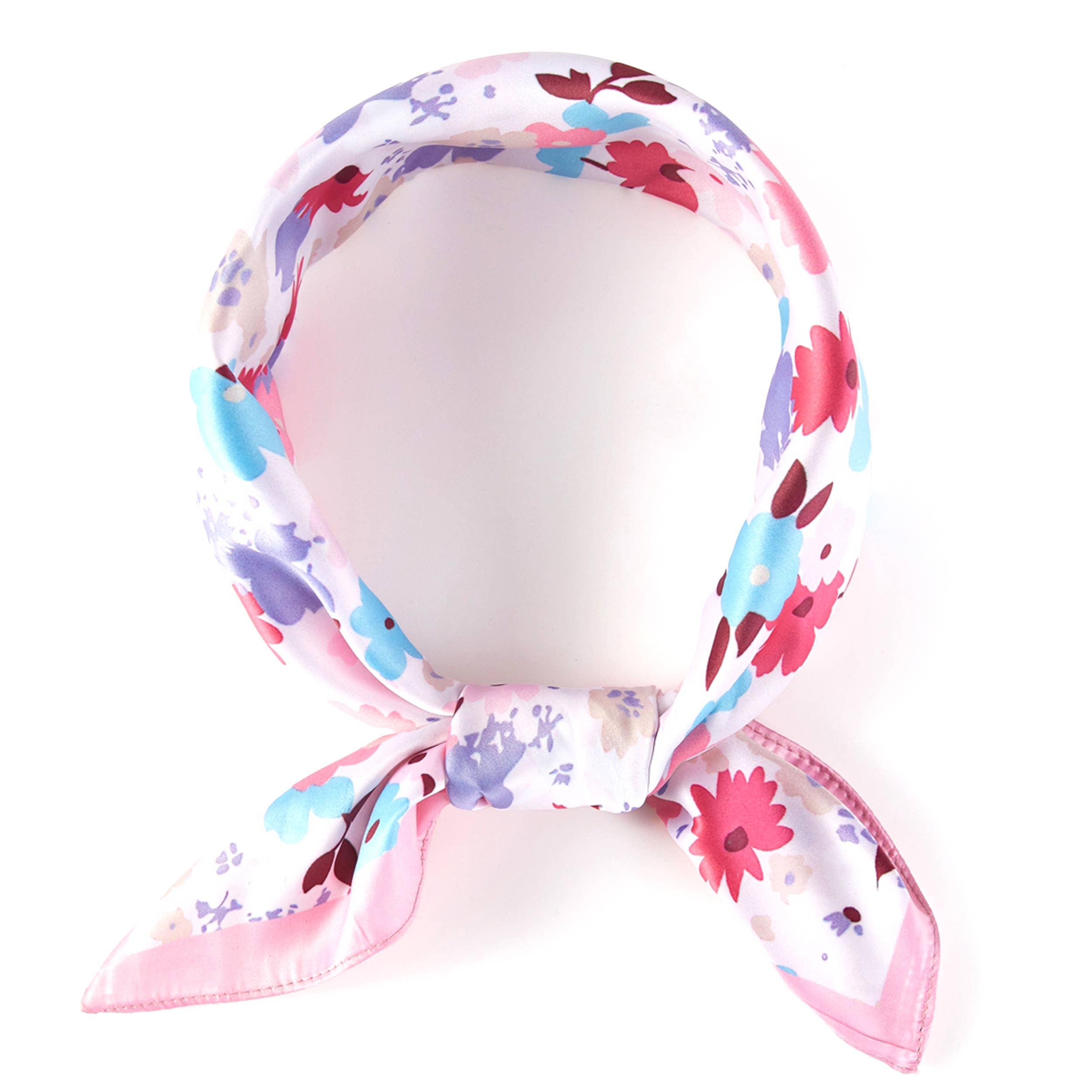 Hana - Vente Bandana – femme - Foulard d'été à imprimé petites fleurs multicolores5
