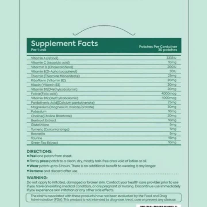 Beauty Stash - Wholesale Acne/Hydrocolloid Patch - Patch Stash HANGOVER HERO After-Party Recovery Patches – 30 Count, 3” x 3”, Transdermal Recovery Support1