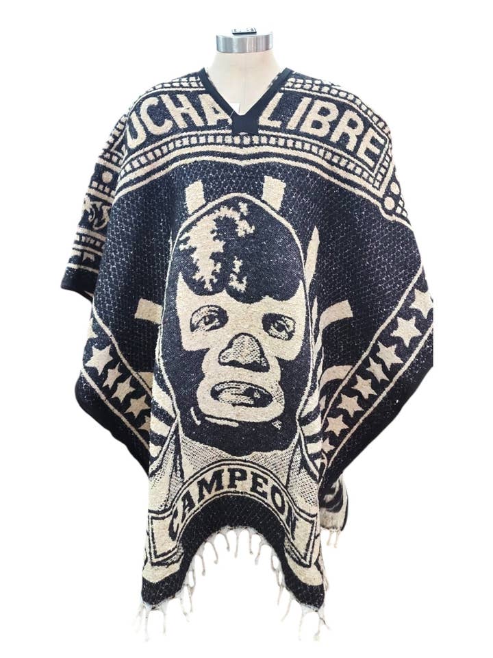 Cielito Lindo - Wholesale Poncho - Unisex - Mexican Poncho Blue Demon Unisexm