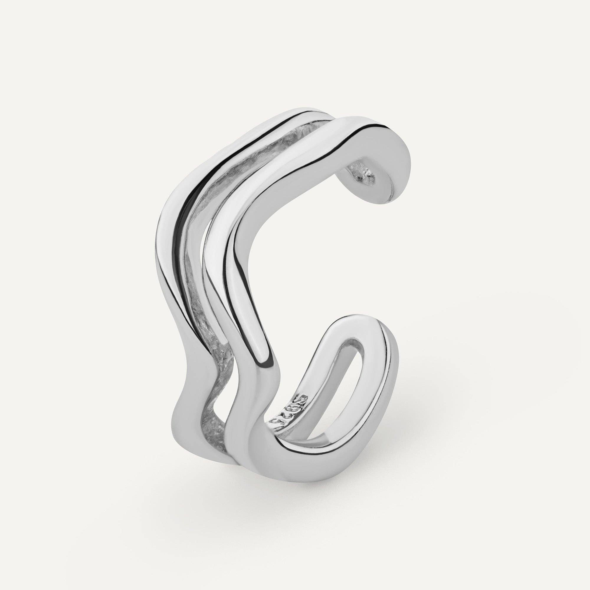 Pohesia – Engroshandel Ear cuff/wrap-øreringe – Ear cuff Toronto i justerbar 24 karat forgyldt 925 sølv0