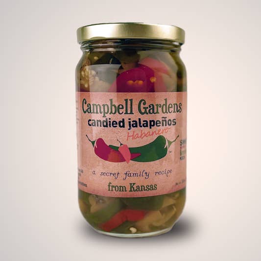 Candied Habaneros & Jalapeños for wholesale by Campbell Gardens