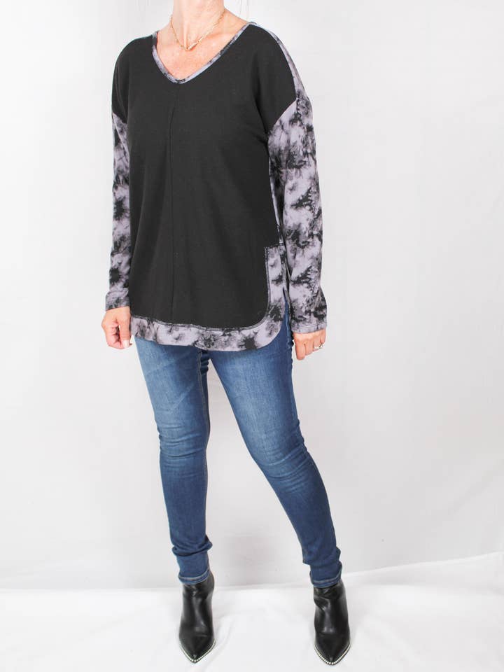 HT3263W-B - Top posteriore Spider nero antracite A1623 per la vendita all'ingrosso da parte di K & C Clothing, Inc.