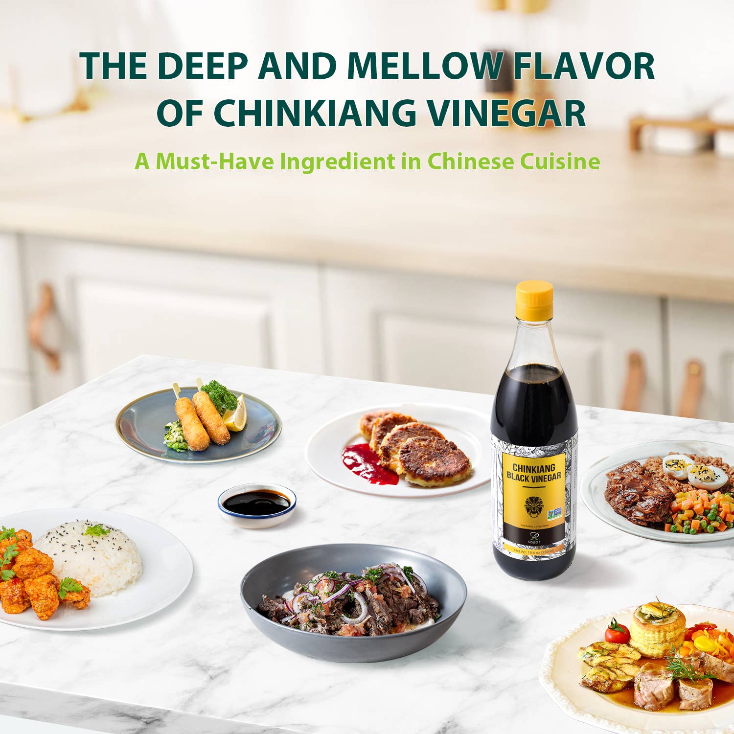 soeos - Vente Vinaigre - Vinaigre Soeos Chinkiang 18,6 fl oz (550 ml)4